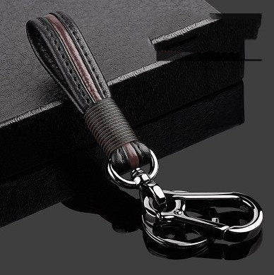 Handmade Leather Keychain – Original High-End Premium Key Ring for Men & Women