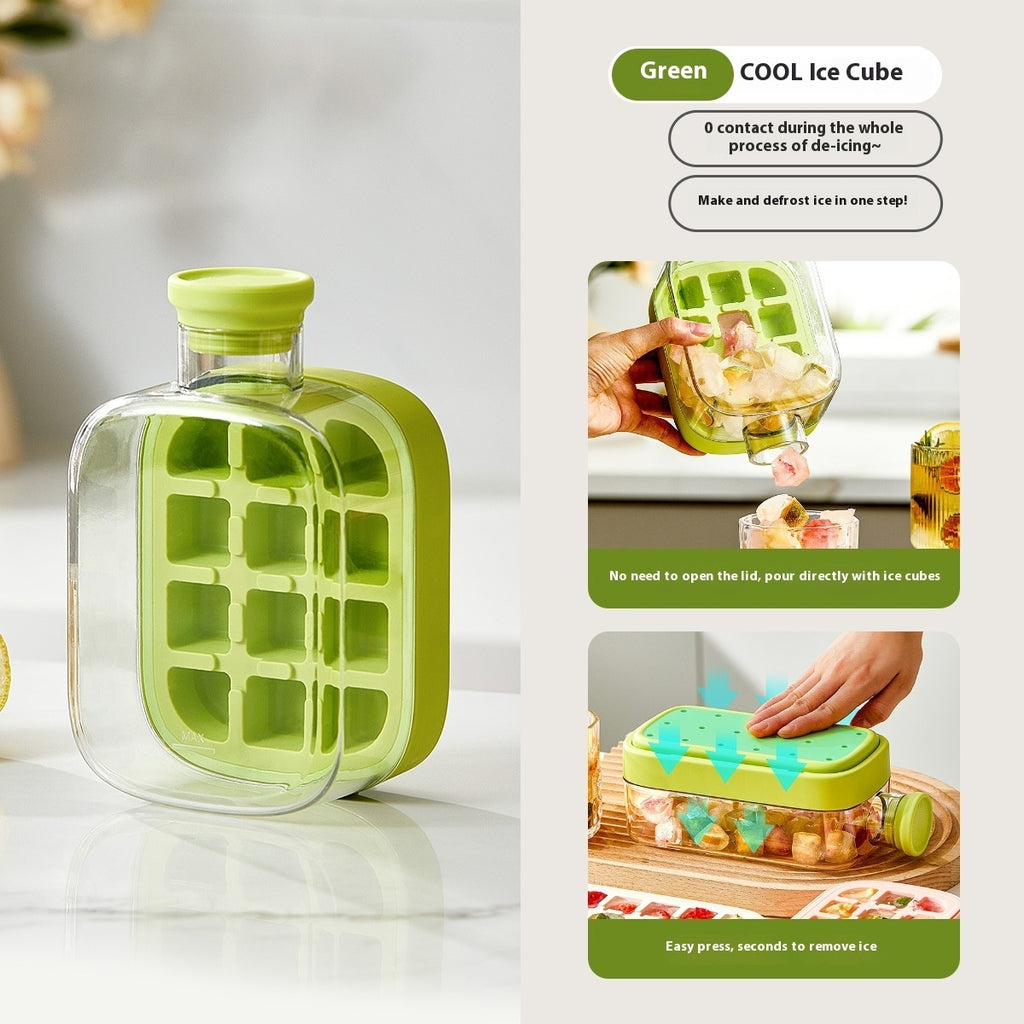 One-Click Ice Cooling Cup – Instant Ice Maker with Straw, Curling Mold & Portable Design