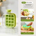 One-Click Ice Cooling Cup – Instant Ice Maker with Straw, Curling Mold & Portable Design