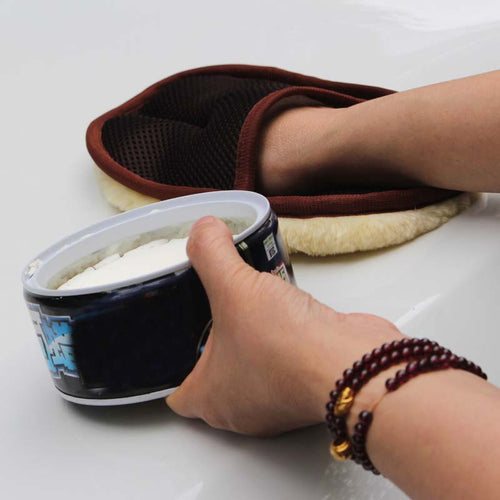 Artificial Wool Car Wash Mitt – Soft Scratch-Free Cleaning Glove for Car Detailing & Auto Care