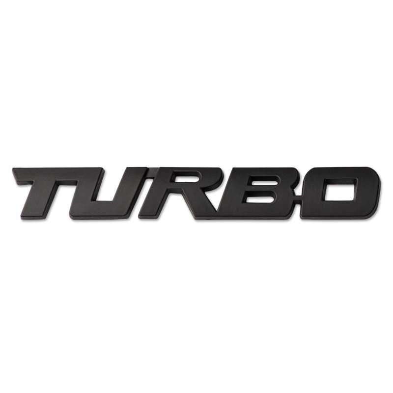 Metallic SPORTS TURBO Car Logo Sticker – Decorative Alloy Car Badge 13CM