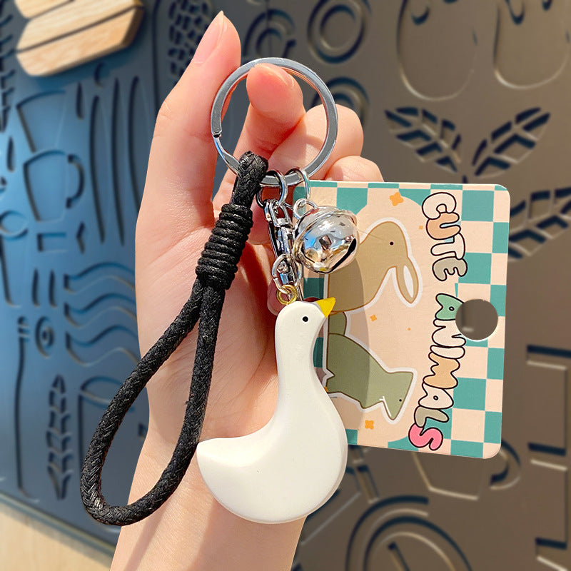 Creative Cartoon Animal Keychain – Cute Small Resin Pendant for Gifts & Accessories