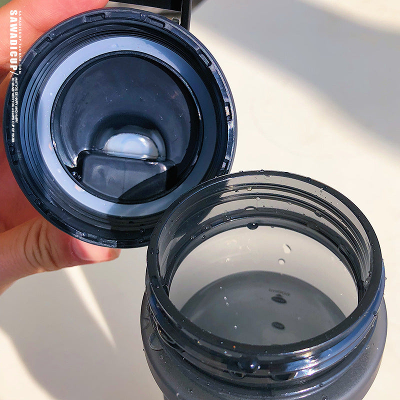 Outdoor Sports Water Bottle – Leak-Proof Portable Plastic Bottle (500ml / 600ml / 750ml) for Gym, Travel & Daily Use