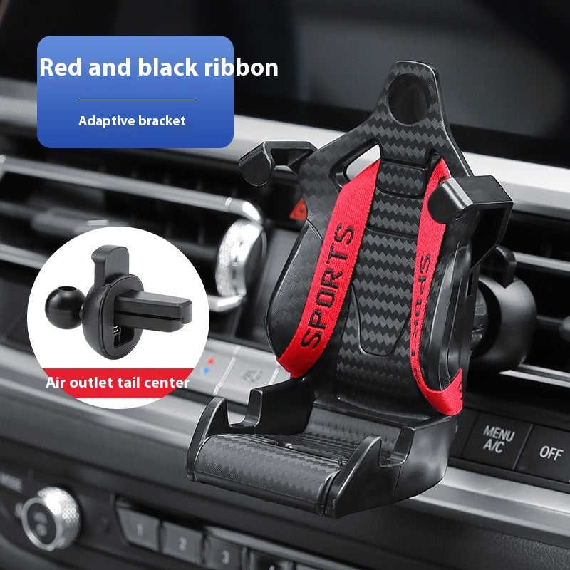 Racing Seat Shape Car Phone Holder – 360° Rotatable Air Vent Mobile Phone Mount for Car Interior