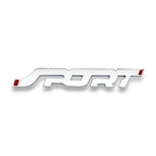 Metallic SPORTS TURBO Car Logo Sticker – Decorative Alloy Car Badge 13CM