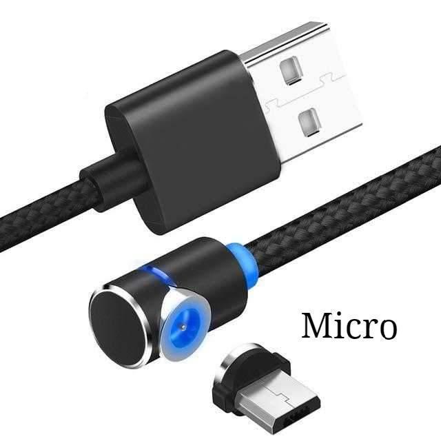Magnetic LED Charger Cable – USB & USB Type-C Fast Charging Cable with Light-Up Connector