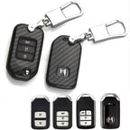 Carbon Fiber Car Key Cover Shell with Buckle – Protective Key Case