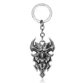 Sheep’s Head Shield Keychain Pendant – Electroplated Alloy Constellation Keychain Jewelry