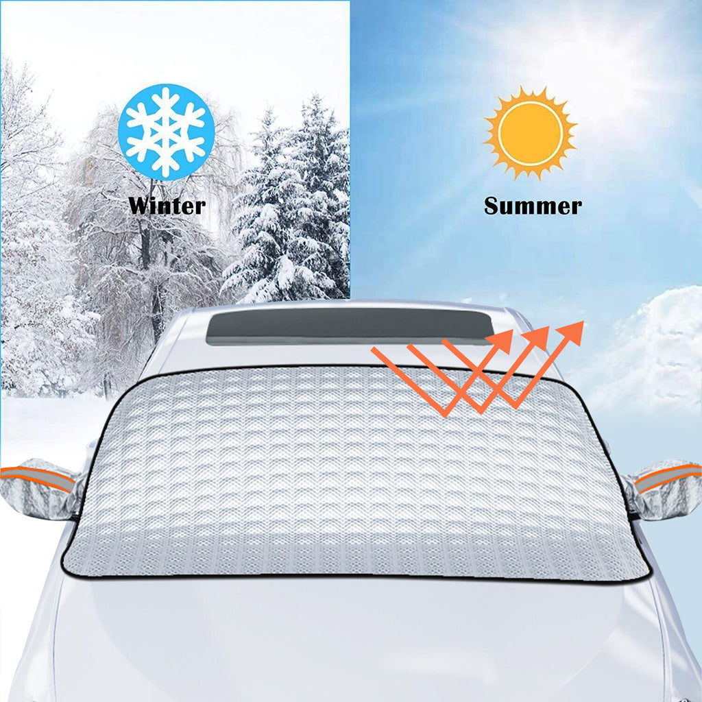 Universal Car Windshield Snow Cover – Magnetic Winter Ice & Frost Guard Protector
