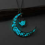 Glowing Pendant Necklace – Silver Plated Chain Jewelry for Women & Girls