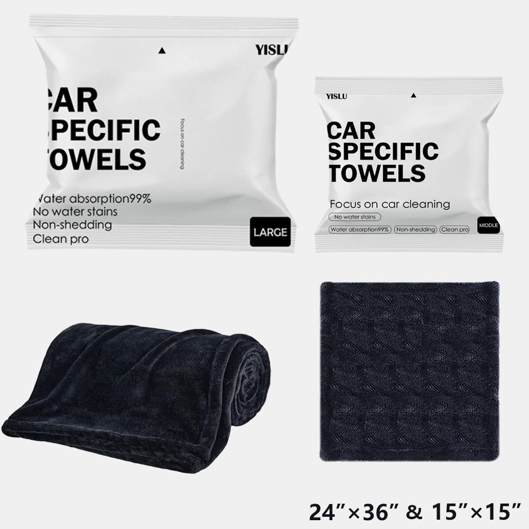 15x15in YISLU Super Absorbent Car Drying Towel – 1300 GSM High-Quality Twisted Microfiber 70/30 Woven Towel