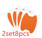 4-Piece Carbon Fiber Car Door Handle Stickers – Scratch-Resistant Protective Film for All Cars