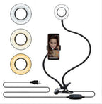 8cm LED Selfie Ring Light with Adjustable Stand – Perfect for Live Streaming & Makeup
