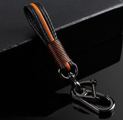 Handmade Leather Keychain – Original High-End Premium Key Ring for Men & Women