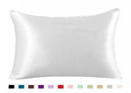 Satin Pillowcase – Solid Color Simulated Silk Ice Silk Single Pillowcase for Smooth, Soft, Luxury Sleep