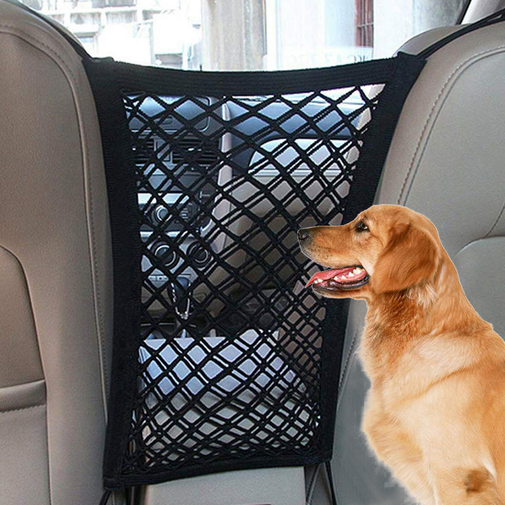 Elastic Car Pet Fence – Dog Safety Barrier Mesh for Travel and Children Protection
