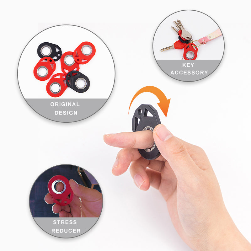 Creative Fidget Spinner Keychain – Anti-Anxiety Hand Spinner with Bottle Opener for Kids & Adults