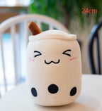 Cute Fruit Drink Plush Strawberry Milk Tea Boba Tea Cup Toy – Soft Stuffed Pillow Cushion Gift