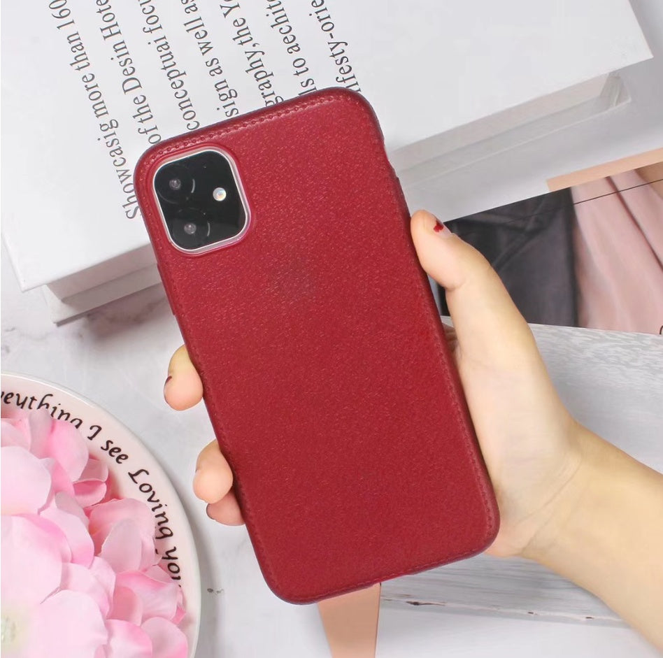 Leather Phone Case – Durable TPU Back Cover for Full Protection