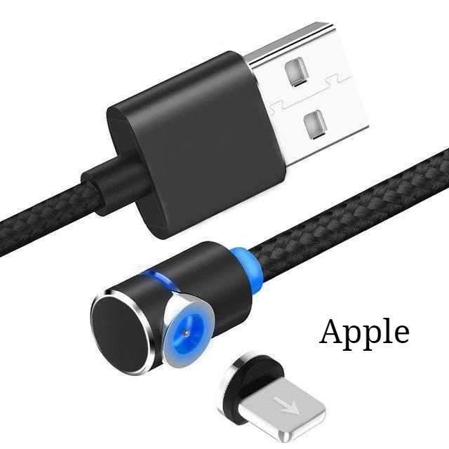 Magnetic LED Charger Cable – USB & USB Type-C Fast Charging Cable with Light-Up Connector