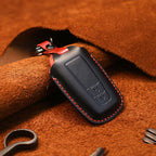 Crazy Horse Leather Car Key Case – Premium Cowhide Key Holder for 2 & 3 Keys