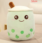 Cute Fruit Drink Plush Strawberry Milk Tea Boba Tea Cup Toy – Soft Stuffed Pillow Cushion Gift