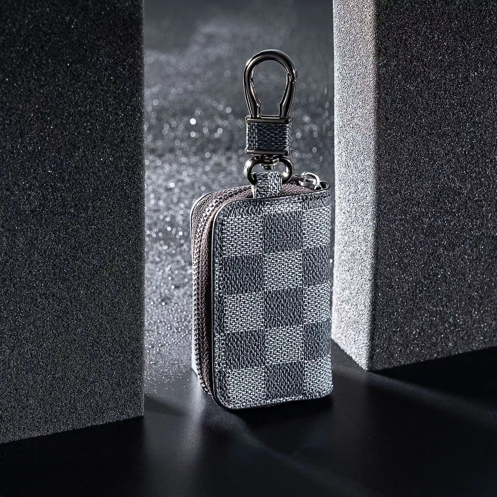 Fashion Plaid Car Key Protector – Stylish Business Key Cover