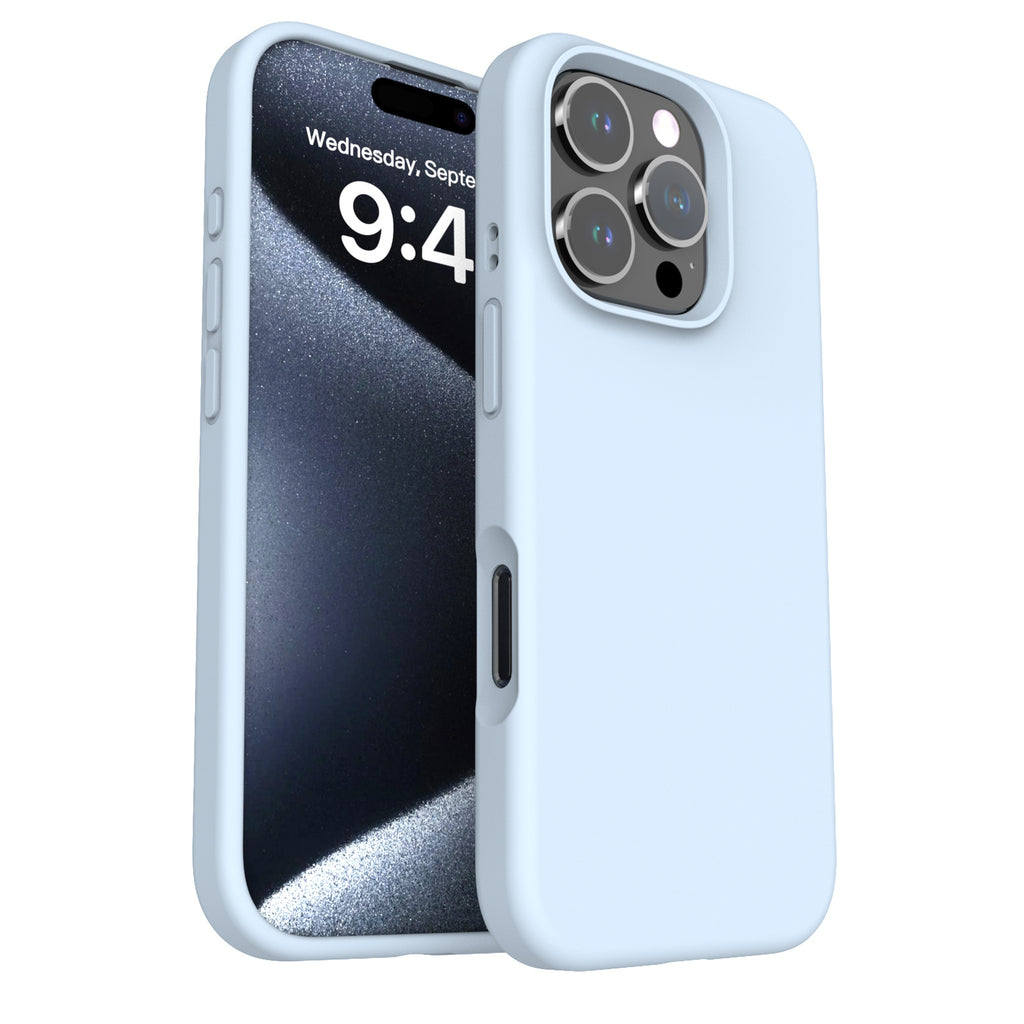 Liquid Silicone iPhone Case – Solid Color Drop-Resistant, Shockproof & Anti-Fingerprint Protective Cover