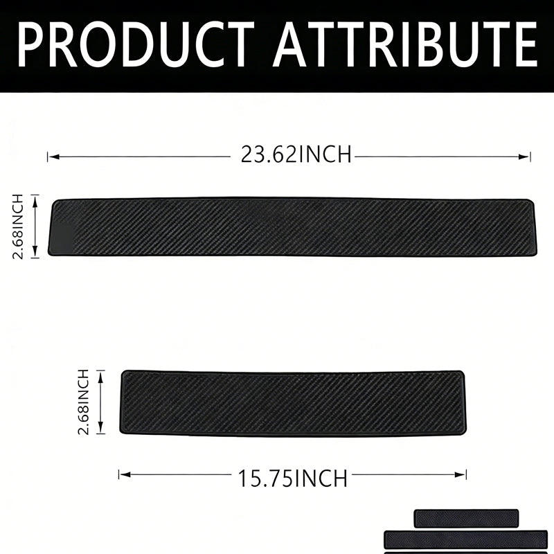 Carbon Fiber Car Door Sill Protectors – 4-Piece Universal Scratch-Resistant Entry Guards
