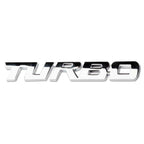 Metallic SPORTS TURBO Car Logo Sticker – Decorative Alloy Car Badge 13CM