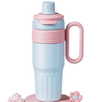 780ml Gradient Double-Wall Stainless Steel Thermal Cup – Large Capacity Coffee & Drink Thermos with Lid and Straw for Men & Women