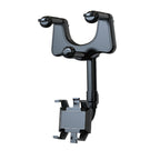 Rearview Mirror Phone Holder for Car – 360° Rotatable & Retractable Universal Mobile Phone Mount