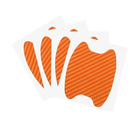 4-Piece Carbon Fiber Car Door Handle Stickers – Scratch-Resistant Protective Film for All Cars