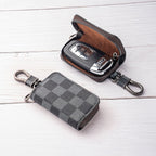 Fashion Plaid Car Key Protector – Stylish Business Key Cover