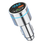 New PD Car Bluetooth MP3 Player – 3.1A Round Alloy Car Charger with Music Playback