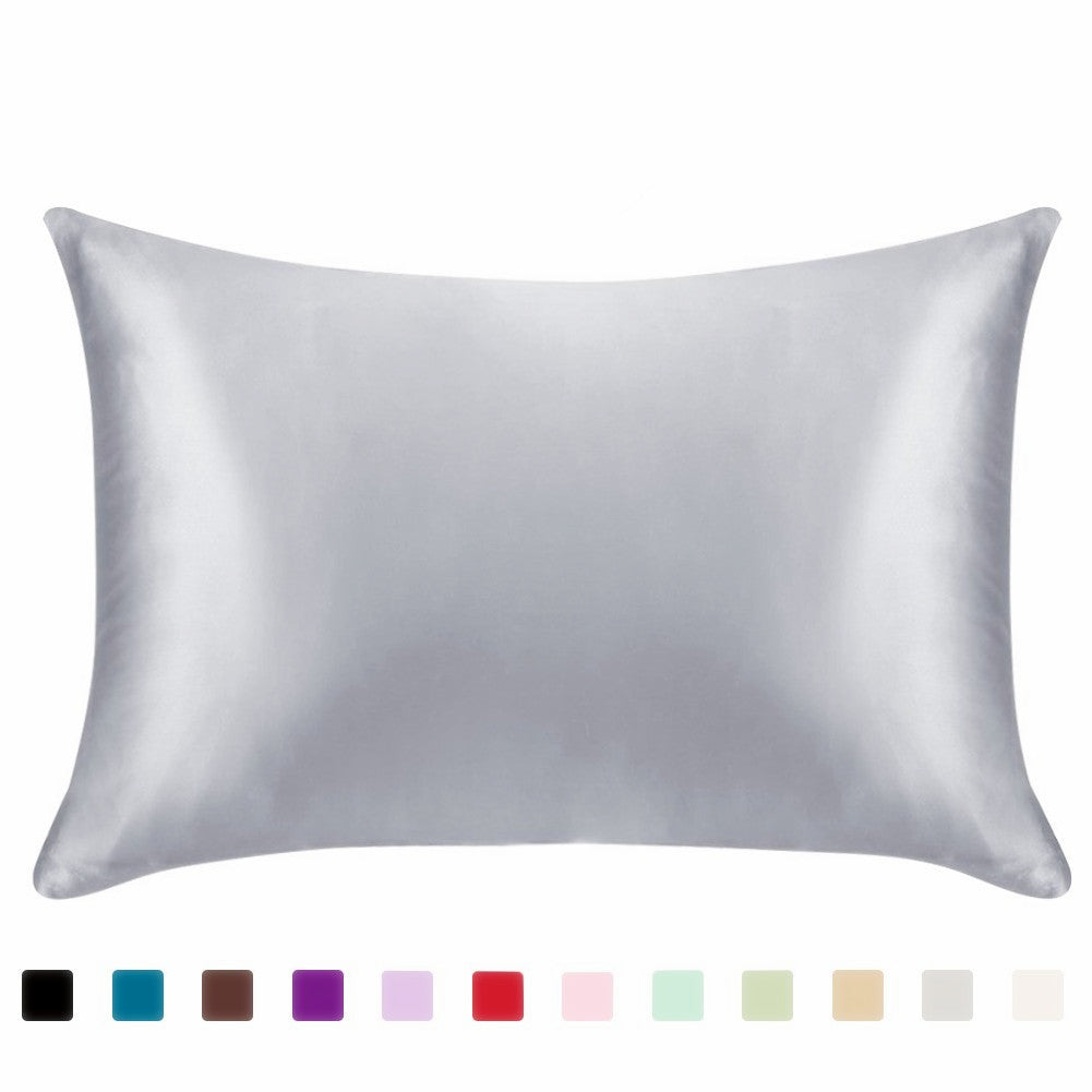 Satin Pillowcase – Solid Color Simulated Silk Ice Silk Single Pillowcase for Smooth, Soft, Luxury Sleep