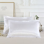 Pure Color Silk Pillowcase – Soft Luxury Single Pillow Cover for Hair & Skin