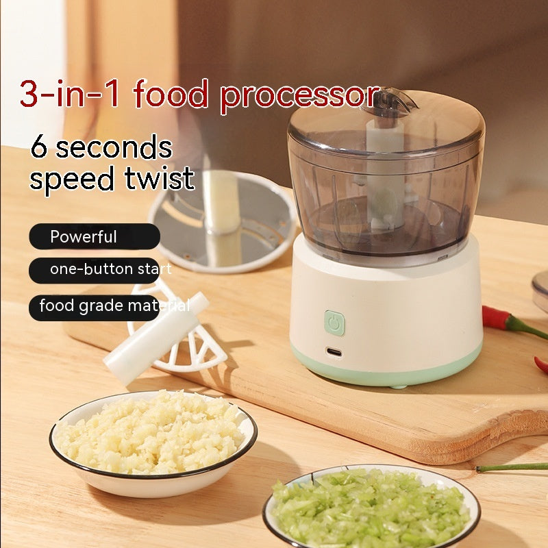 Mini Electric Meat Grinder – Household Multifunction Food Chopper Mixer Mincing Machine with Automatic Operation