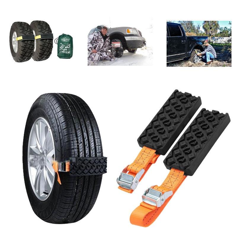 Car Snow Chains for Tires – Emergency Snow Tire Chains for Winter Driving