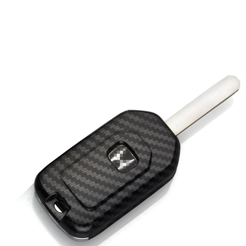 Carbon Fiber Car Key Cover Shell with Buckle – Protective Key Case