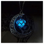Glowing Pendant Necklace – Silver Plated Chain Jewelry for Women & Girls