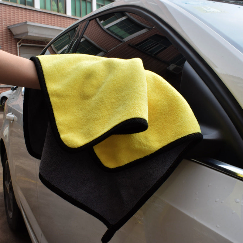 Two-Color Double-Sided Car Wash Towel – Dual-Use Cleaning Microfiber Cloth for Cars