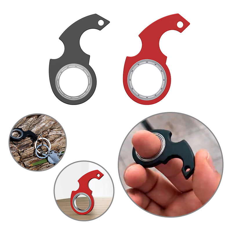 Creative Fidget Spinner Keychain – Stress-Relief Hand Spinner with Bottle Opener for Kids & Adults