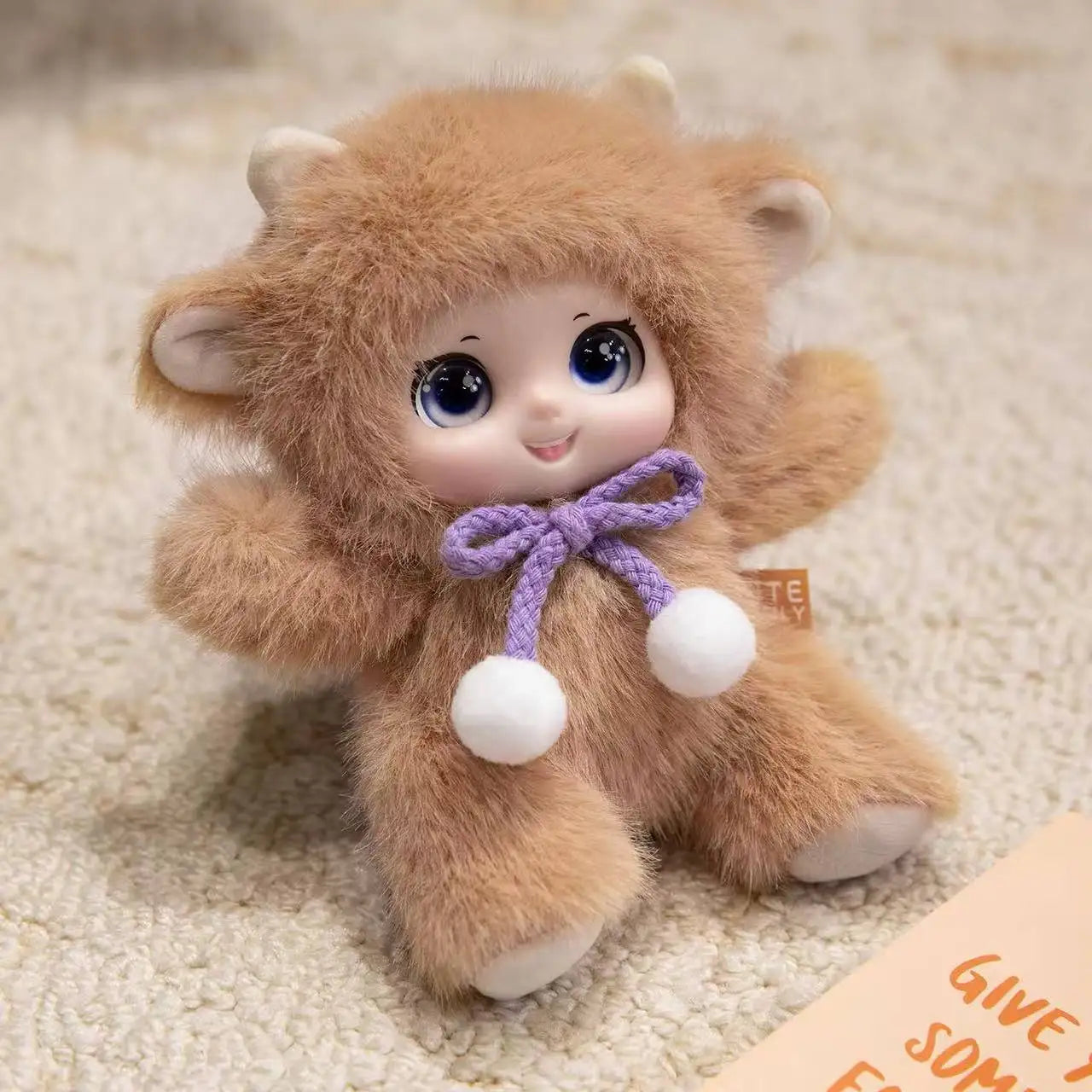 18cm Kawaii Animal Plush Toy Pendant – Cute Rabbit, Bear & Sheep Vinyl Face Plush | Soft Bag Charm Gift for Kids, Teens & Animal Lovers