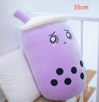 Cute Fruit Drink Plush Strawberry Milk Tea Boba Tea Cup Toy – Soft Stuffed Pillow Cushion Gift