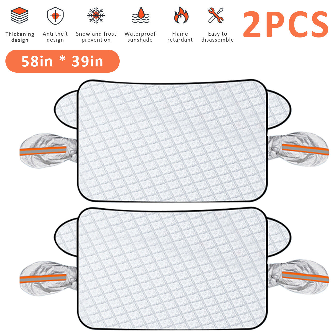 Universal Car Windshield Snow Cover – Magnetic Winter Ice & Frost Guard Protector