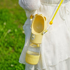 2-in-1 Portable Dog Water Bottle with Food Container – Leakproof Pet Feeder for Dogs & Cats