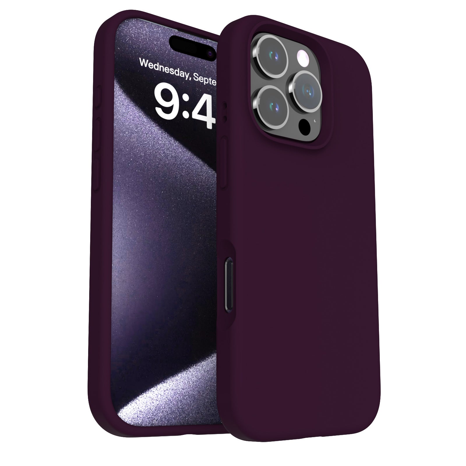 Liquid Silicone iPhone Case – Solid Color Drop-Resistant, Shockproof & Anti-Fingerprint Protective Cover