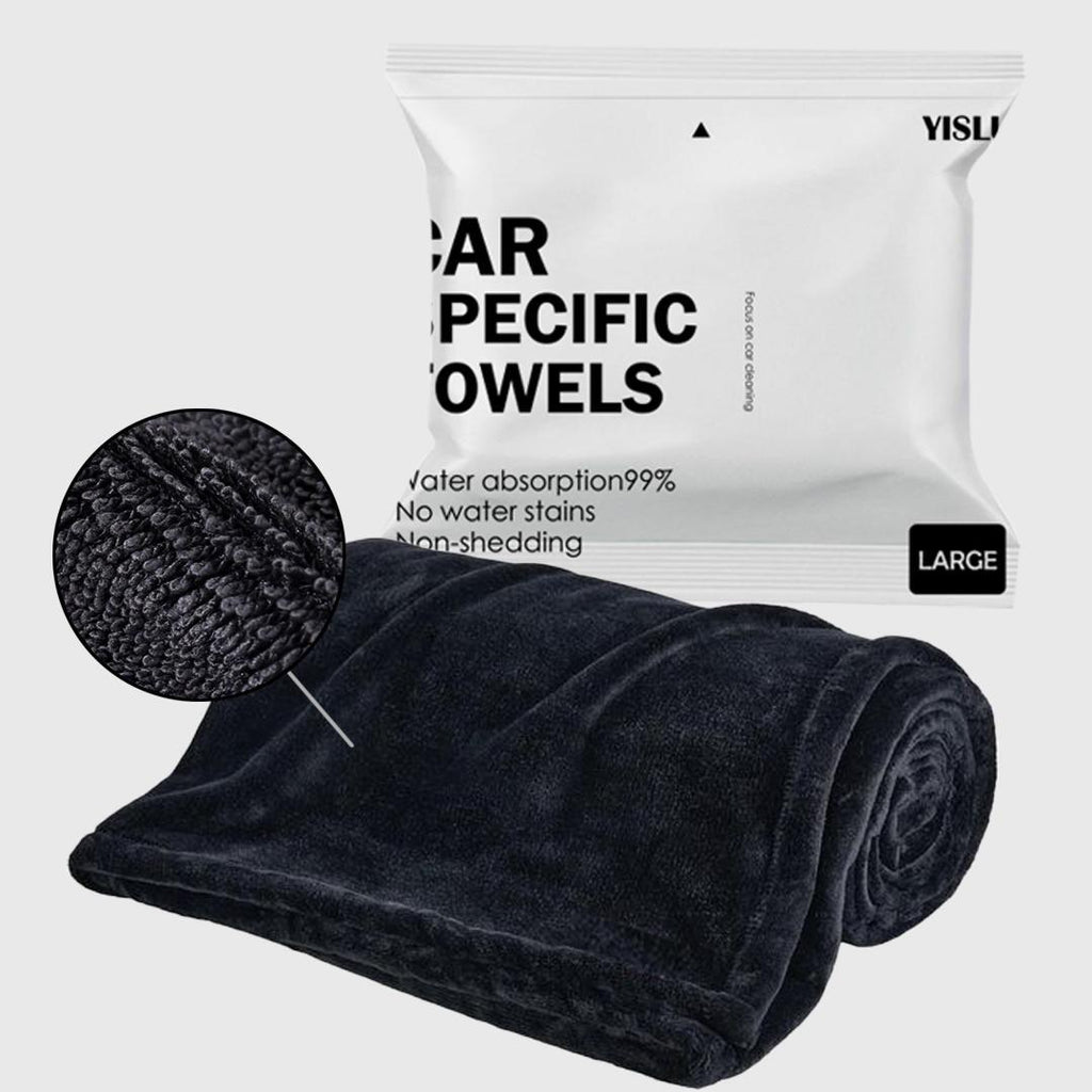 15x15in YISLU Super Absorbent Car Drying Towel – 1300 GSM High-Quality Twisted Microfiber 70/30 Woven Towel
