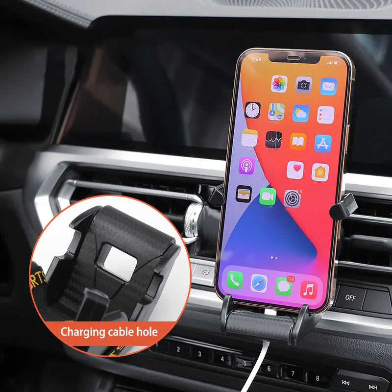 Racing Seat Shape Car Phone Holder – 360° Rotatable Air Vent Mobile Phone Mount for Car Interior